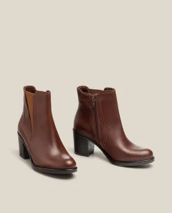 Bottine à Talon ORNE-002 Marron