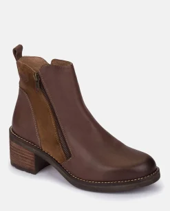 Bottines à Talon MESINA-002 Marron