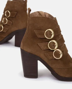 Bottines à Talon TOURS-005 Marron