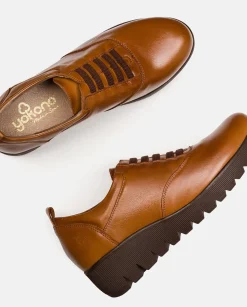 Chaussure Plate ATENAS-035 Marron