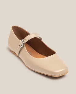 Chaussure Plate LENNA-001 Beige