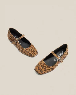 Chaussure Plate LENNA-001 Léopard