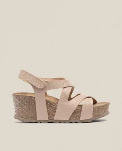 Sandale à Semelle Compensée BARI-303 Beige