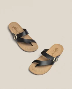 Sandale Plate Ibiza 013 Noir