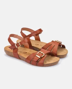 Sandale Plate IBIZA-185 Marron