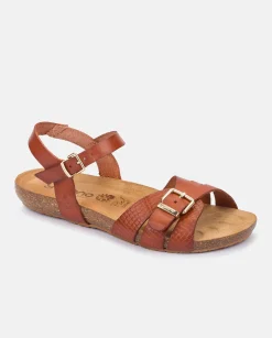 Sandale Plate IBIZA-185 Marron