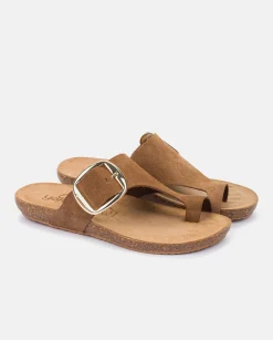 Sandale Plate IBIZA-205 Marron