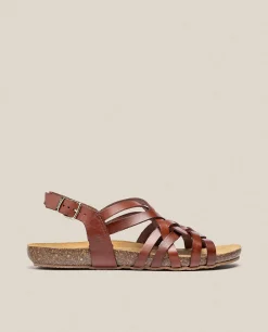 Sandale Plate IBIZA-175 Marron