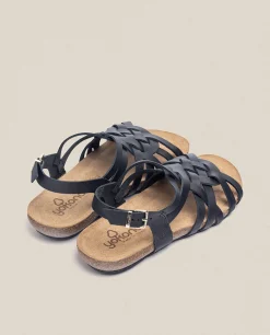 Sandale Plate IBIZA-175 Noir