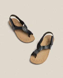 Sandale Plate IBIZA-174 Noir