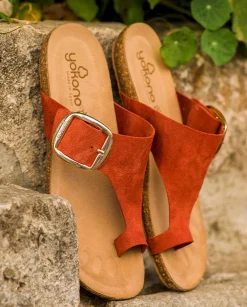 Sandale Plate IBIZA-205 Orange