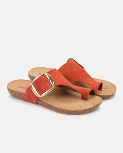 Sandale Plate IBIZA-205 Orange