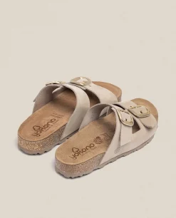 Sandale Plate JERBA-136 Beige