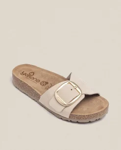 Sandale Plate JERBA-114 Beige