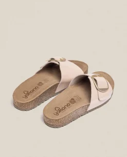 Sandale Plate JERBA-114 Beige