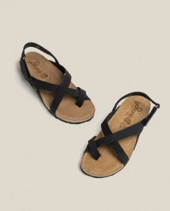 Sandale Plate JERBA-718 Noir