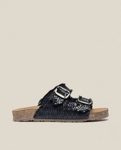 Sandale Plate JERBA-143 Noir