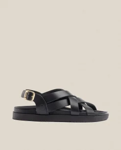Sandale Plate Morena 005 Noir