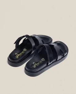 Sandale Plate MORENA-125 Noir