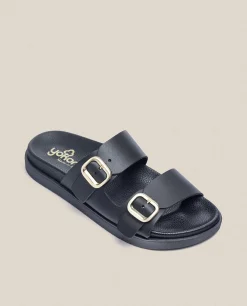 Sandale Plate MORENA-004 Noir