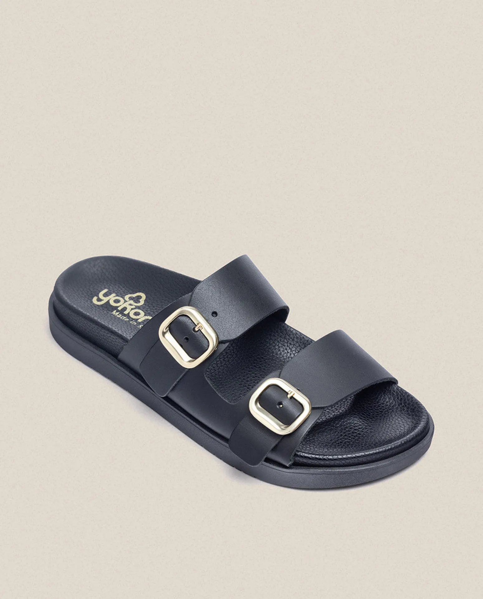 Sandale Plate MORENA-004 Noir