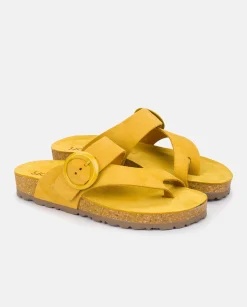 Sandaleplate ROLAN-113 Jaune