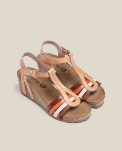 Sandales à Semelle Compensée CADIZ-301 Beige